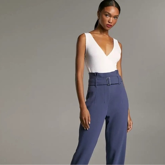 Aritzia Babaton Lido White Ribbed Bodysuit - Picture 2 of 6